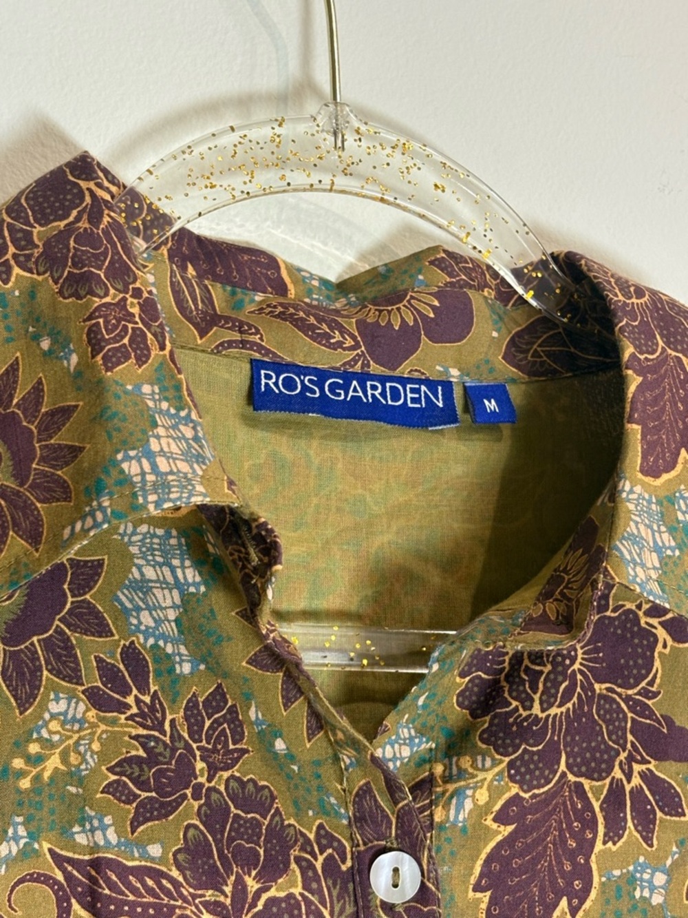 Anthropologie Ro's Garden Romy Mini Dress in Brown Olive Floral Size Medium - Picture 7 of 8